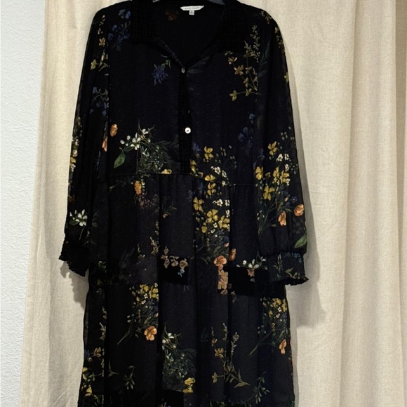 Floral Black maxi dress - Picture 2 of 7